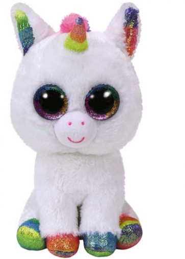 Pixy the White Unicorn Medium Beanie Boo