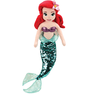 Ariel Disney Princess Medium Sparkle Beanie Buddy