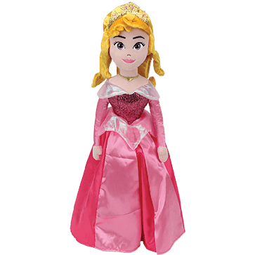 Aurora Disney Princess Medium Sparkle Beanie Buddy