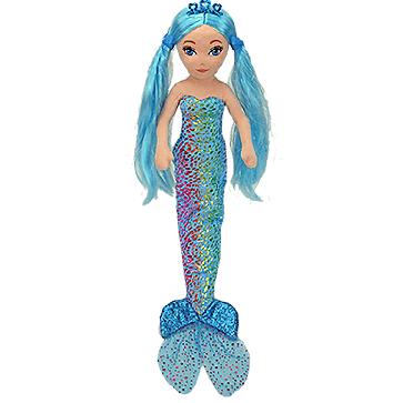 Indigo the Blue Mermaid Medium Sea Sequins Foil