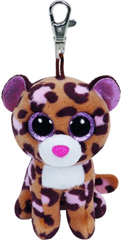 Patches the Tan Leopard Clip Beanie Boo