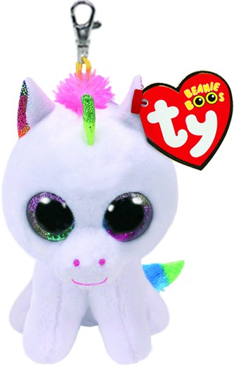 Pixy the White Unicorn Clip Beanie Boo