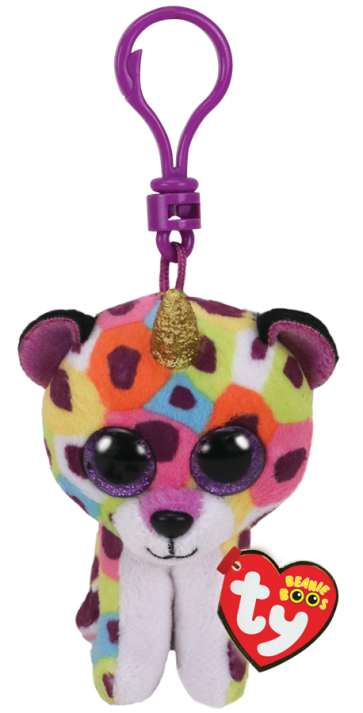 Giselle the Leopard with Horn Clip Beanie Boo