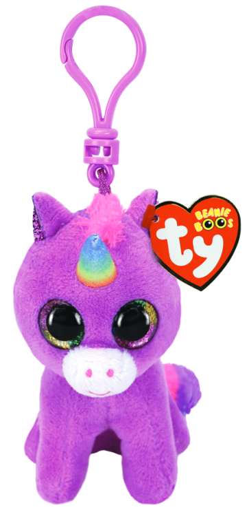 Rosette the Purple Unicorn Clip Beanie Boo