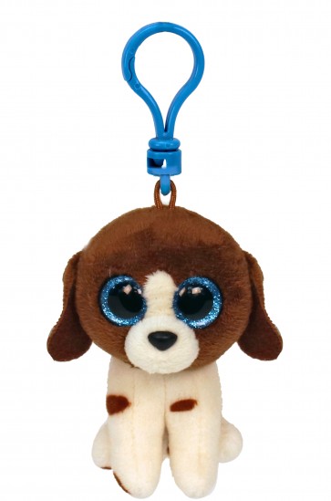 Muddles the Brown and White Dog  Clip Beanie Boo