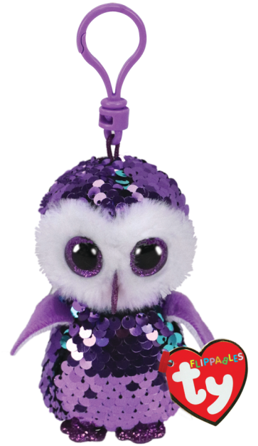 Moonlight the Purple Owl Clip Flippable