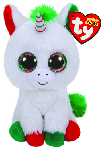 Christmas Candy Cane the Unicorn Regular Beanie Boo