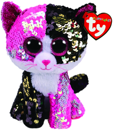 Malibu the Pink & Black Cat Regular Flippable