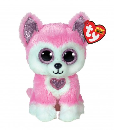 Valentine's Day Hunk the Pink Husky Regular Beanie Boo