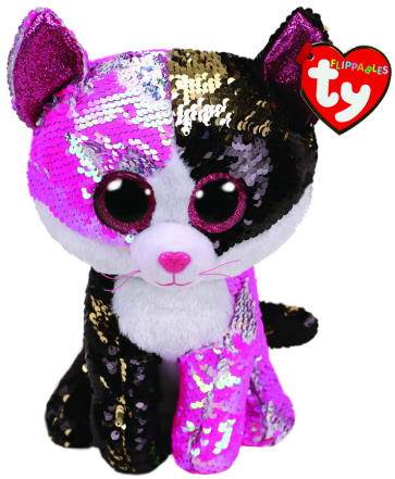 Malibu the Pink & Black Cat Medium Flippable