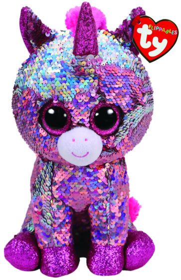 Sparkle the Pink Unicorn Medium Flippable