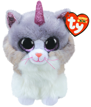 Asher the Cat with Horn Medium Beanie Boo