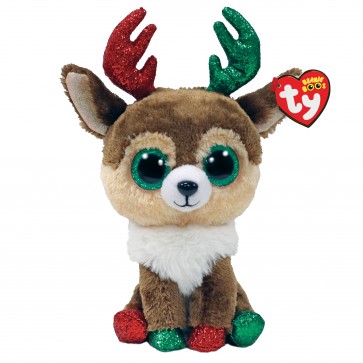 Christmas Kinley the Brown Reindeer Regular Beanie Boo