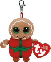 Sweetsy the Christmas Gingerbread Man Clip Beanie Boo