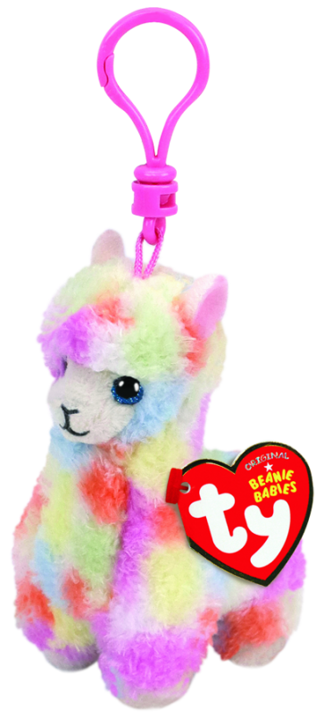 Lola the Multicoloured Llama Clip Beanie Babies