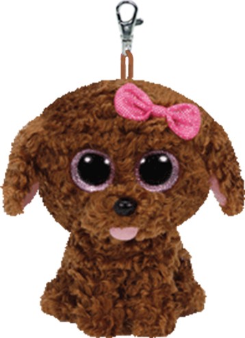 Maddie the Brown Dog Clip Beanie Boo