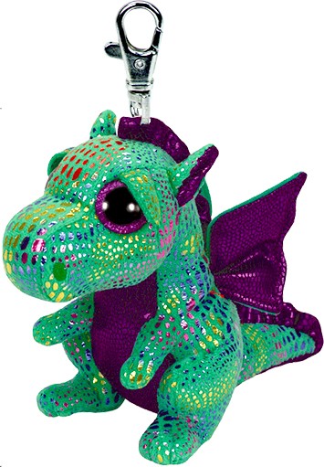 Cinder the Green Dragon Clip Beanie Boo