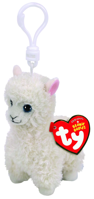 Lily the Cream Llama Clip Beanie Babies