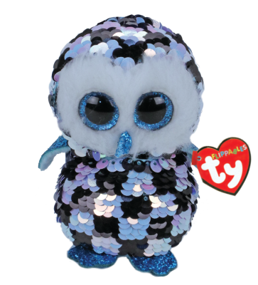 Topper the Checkered Owl Medium Flippables