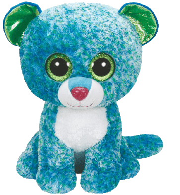 Leona the Blue & Green Leopard (large)