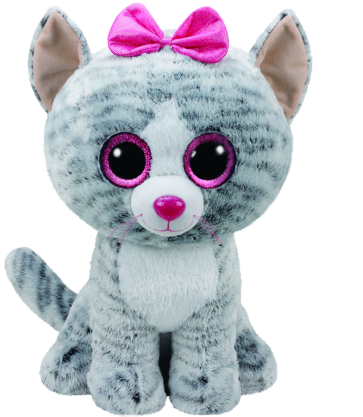 Kiki the Grey Cat Large Beanie Boo