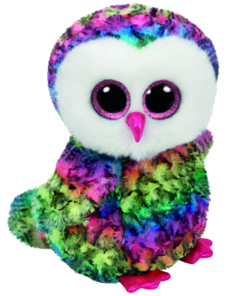 Owen the Multicoloured Owl Medium Beanie Boo