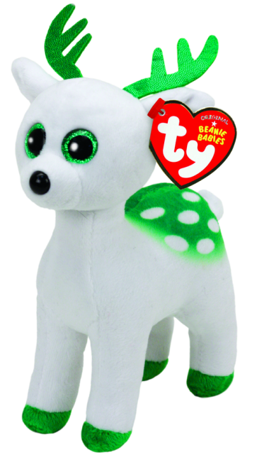 Christmas Peppermint the White Reindeer Regular Beanie Babies 