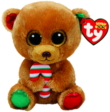 Christmas Bella the Brown Bear regular Beanie Boo