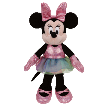 Minnie Mouse Ballerina Sparkle Beanie Babies