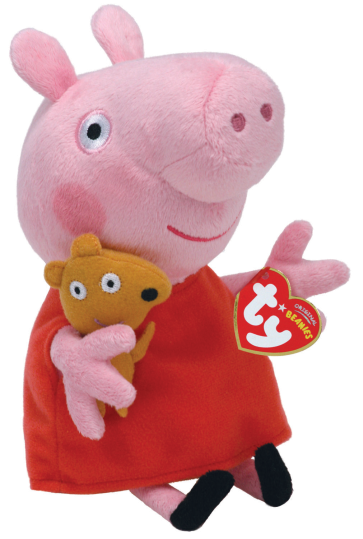 Peppa Pig Red Dress Regular Beanie Babies