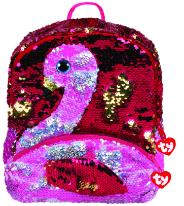 Gilda the Pink Flamingo Sequin Backpack