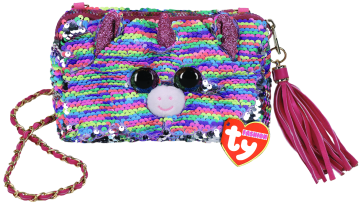 Elise the Unicorn Sequin Square Purse