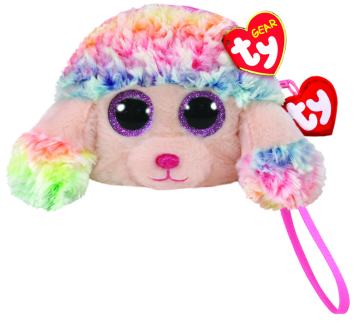 Rainbow the Multicoloured Poodle (wristlet)