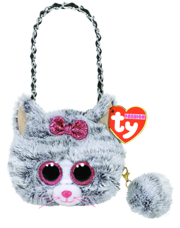 Kiki the Grey Cat Mini Purse