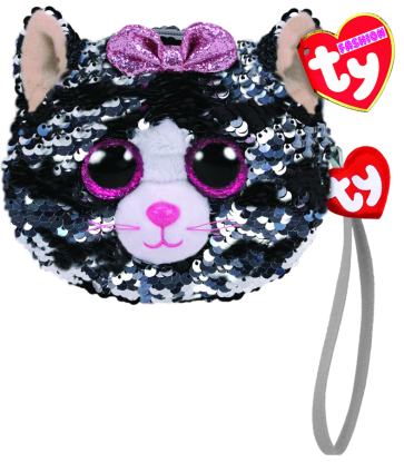 Kiki the Grey Cat Sequin Wristlet Ty Fashion