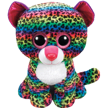 Dotty the Mulicoloured Leopard XL Beanie Boo