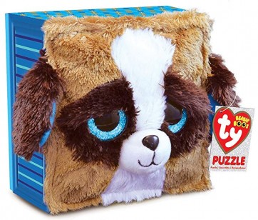 Duke the Brown & White Dog Beanie Boo Puzzle 60 pieces