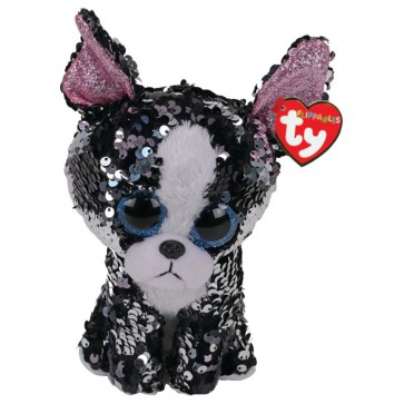 Portia the Black and White Terrier Medium Flippable