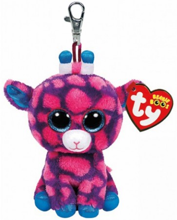 Sky High the Pink Giraffe Clip Beanie Boo