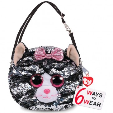 Kiki the Grey Cat Sequin Purse Ty Fashion