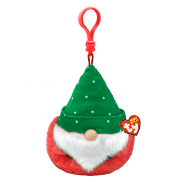 Christmas Turvey the Green Hat Gnome Clip Beanie Balls