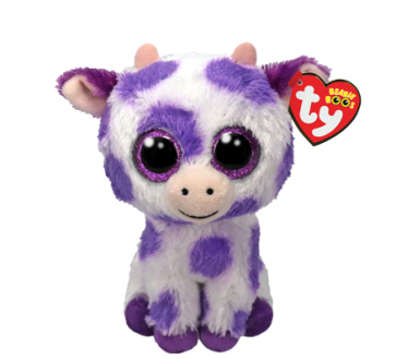 Ethel the Purple Spots Cow Regular Beanie Boo