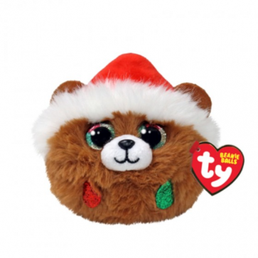 Christmas Pudding the Brown Bear Beanie Balls