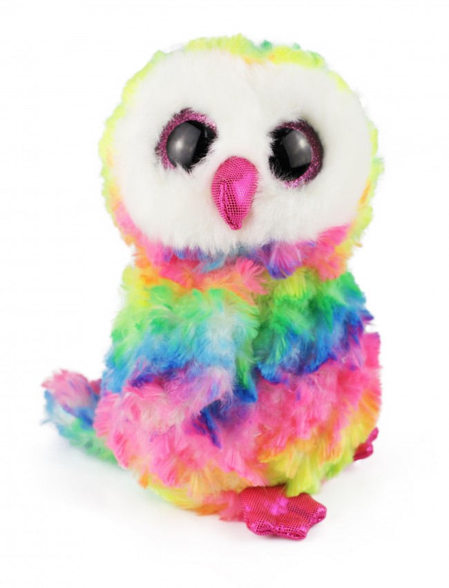 Owen the Multicoloured Owl Regular Beanie Boo