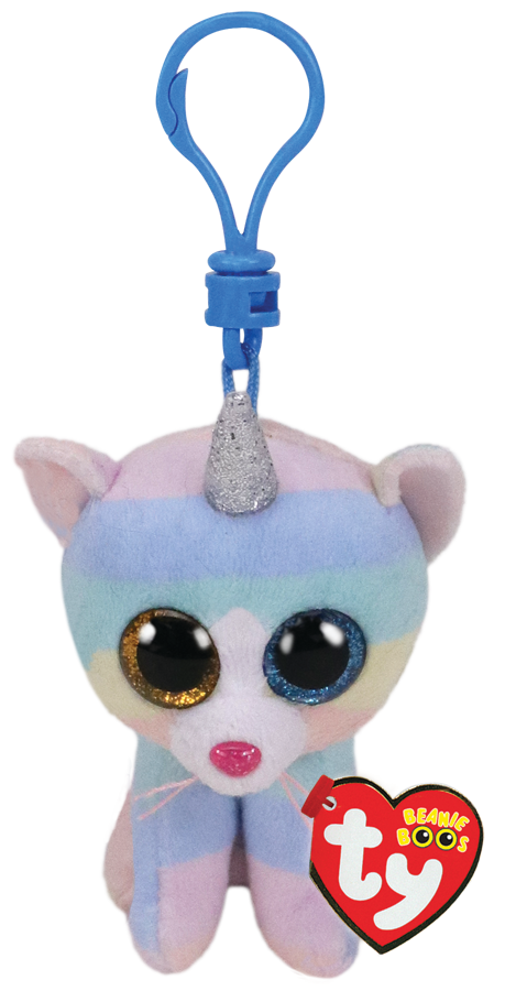 Beanie Boos Australia Heather the Cat with Horn Clip Beanie Boo