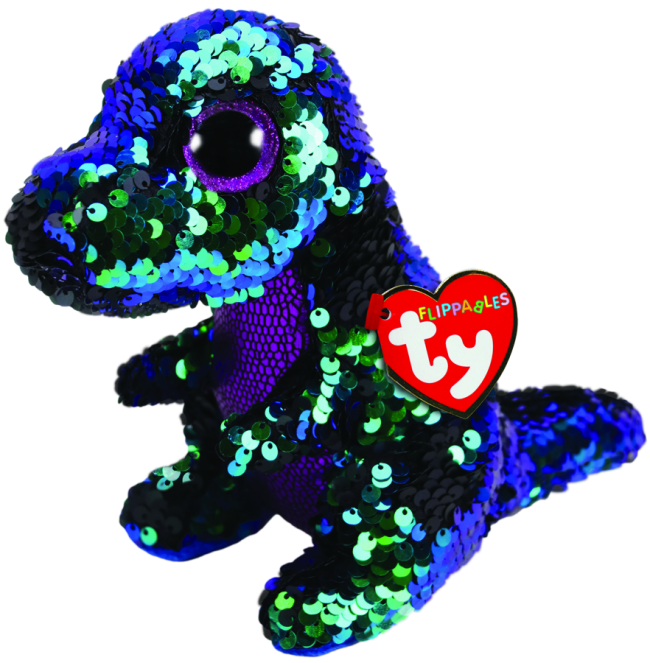 Beanie Boos Australia Crunch the Green Purple Dinosaur Regular
