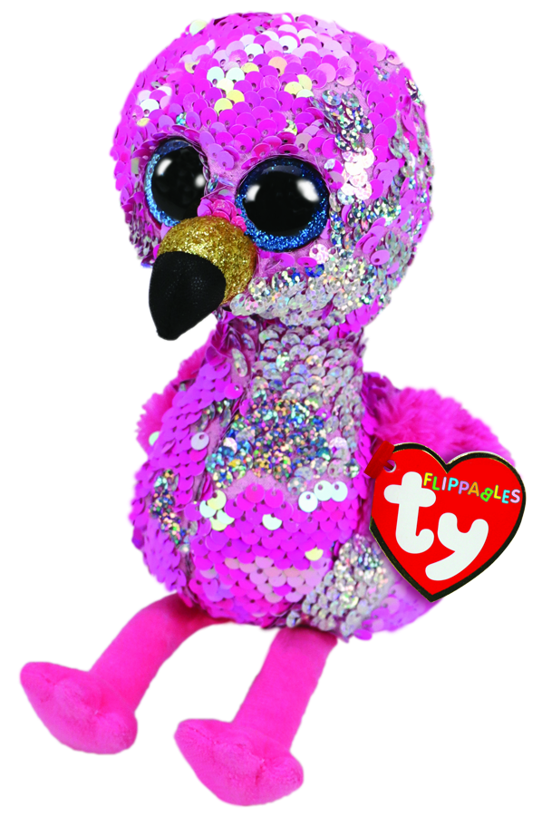 Beanie Boos Australia Pinky the Pink Flamingo Regular Flippable