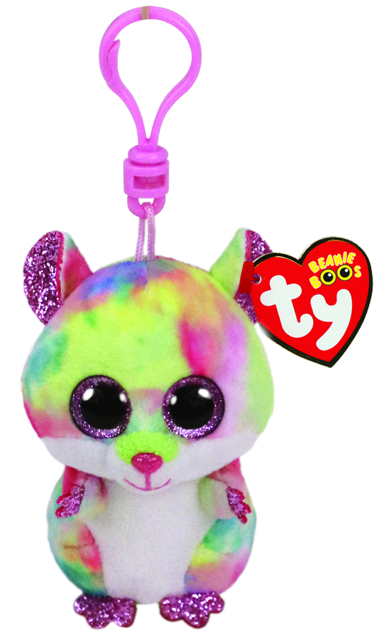Rodney the Multicoloured Hamster Clip Beanie Boo