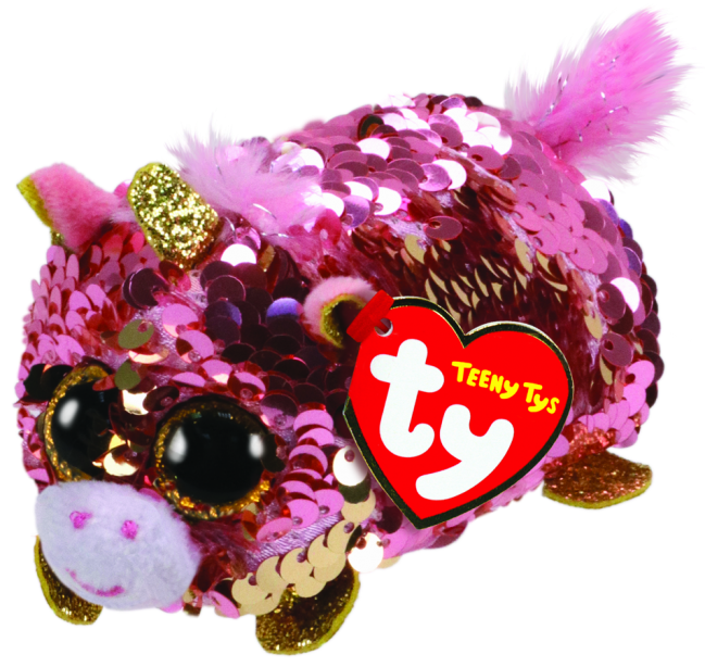 Ty 6" Flippables 6" SUNSET Unicorn Beanie Boos Color Changing Sequin Plush MWMTs 