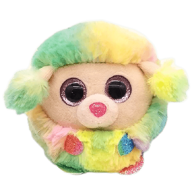 Rainbow poodle top beanie boo